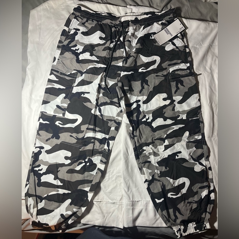 Almost Famous Black and Gray Track Joggers Plus Size